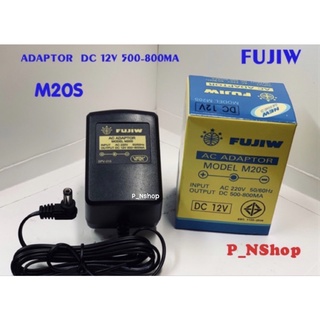 FUJIW (ADAPTOR )AC-DC 12V +ใน-นอก ก.เหลือง(500-800MA)รุ่นM20S