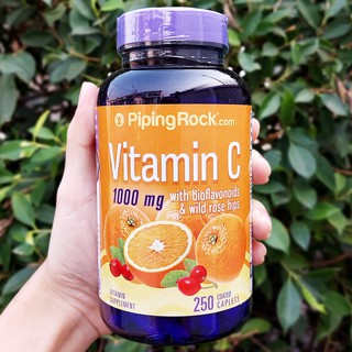 80% OFF ราคา Sale!! EXP: 06/2023 วิตามินซี Vitamin C 1000 mg with Bioflavonoids &amp; Rose Hips 250 Coated Cap