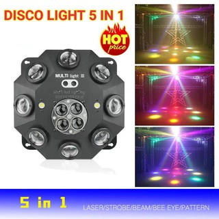 LED DISCO LIGHTING 5IN1 dicsco light PARTY LIGHT ไฟดิสโก้ ไฟดิสโก้เทค ไฟ Laser light ไฟเทค ปาร์ตี้ ไฟเวที ดิสโก้ผับ ไฟง