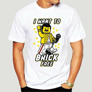 เสื้อยืดผ้าฝ้ายพิมพ์ลายแฟชั่น เสื้อยืดแขนสั้น พิมพ์ลาย I Want To Brick Free S#39s เสื้อยืดแฟชั่น สไตล์คลาสสิก ไซซ์ S - 3