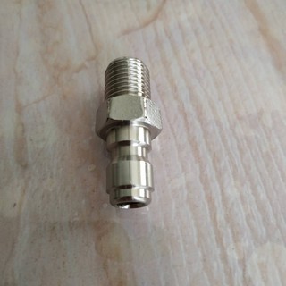 ข้อต่อสวมเร็ว เกลียวละเอียด Male 1/4" npt to ผู้ สวมเร็ว 1/4"