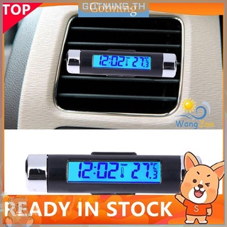 ★ นาฬิกาวัดอุณหภูมิหน้าจอ LCD สำหรับติดรถยนต์