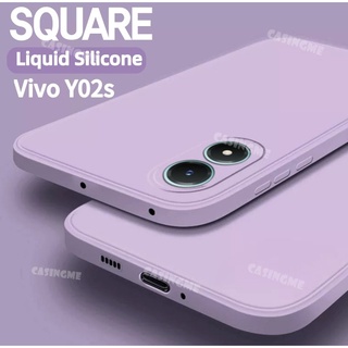 เคสซิลิโคนนิ่ม ทรงสี่เหลี่ยม กันกระแทก สําหรับ Vivo Y02s Vivo Y02s Y 02S 02Y 02S Vivo 02 S 4G 5G VivoY02S