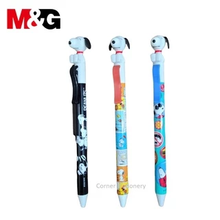 ปากกาเจล หูกระดิกได้ snoopy สนูปปี้ หมึกสีน้ำเงิน 0.5 มม ตรา M&Gรุ่น SGPJ8230 เปลี่ยนไส้ได้