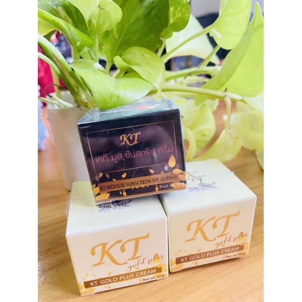 เคทีครีม KT GOLD PLUS CREAM & KT MOUSSE SUNSCREEN CREAM โฉมใหม่! ของแท้ 100%