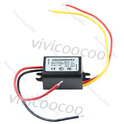 Vivi โมดูลเพาเวอร์ซัพพลาย Dc Converter 12v Step Down To 9v 3a 15w
