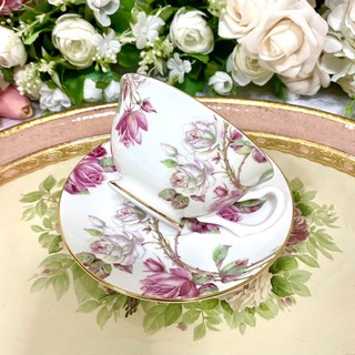 Aynsley Elizabeth Rose Teacup ถ้วยชา ถ้วยกาแฟ