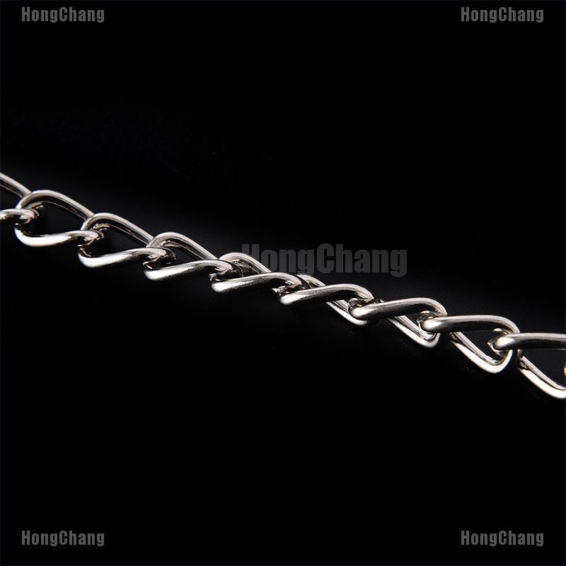 Langer Metall-Clip Für Schlüssel & Geldbörse – 54 Cm Kette Mit Gürtelring, Silberfarben