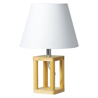 Table lamp TABLE LAMP CARINI LS-MT1890 CONTEMPORARY FABRIC CREAM The lamp Light bulb โคมไฟตั้งโต๊ะ ไฟตั้งโต๊ะ คอนเทมโพรา