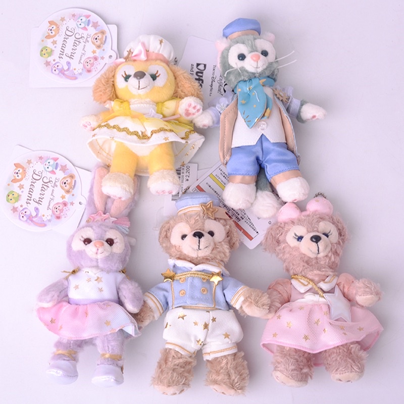 รุ่นใหม่ ✨ พวงกุญแจ ตุ๊กตา Disney Duffy and Friends Shellimay Stellalou Gelatoni🐰🧸🎀 คอลเลคชั่น Starr