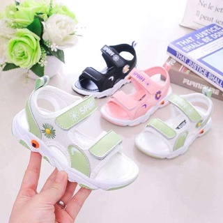 Baby Nong รองเท้าแตะ  แฟชั่นเด็กใหม่ ชายหาดเด็กรองเท้าด้านล่างนุ่ม สีดำมี 6 ขนาด  size 21-26 1-5ปี