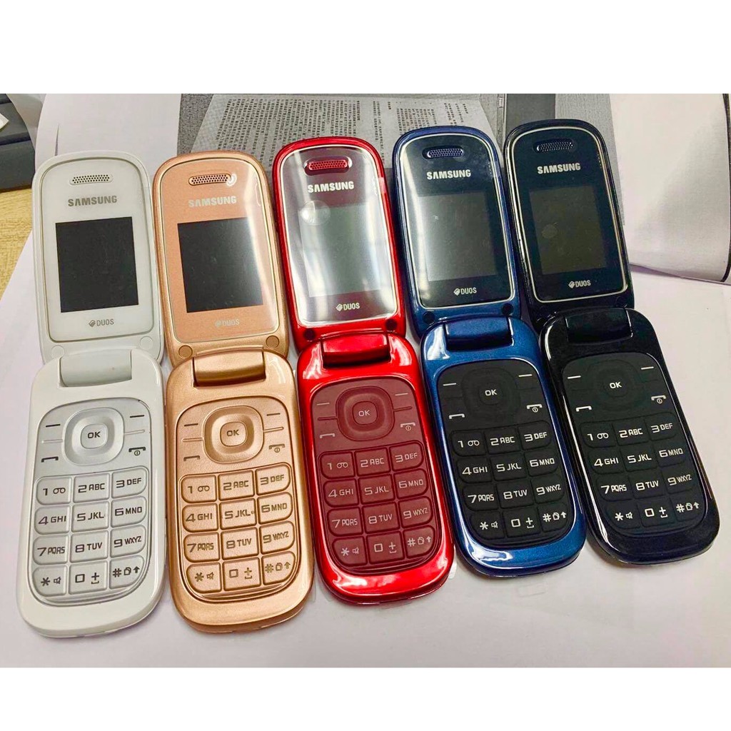 โทรศัพท์มือถือซัมซุง SAMSUNG GT-E1272 ใหม่ (สีแดง) มือถือฝาพับ ใช้ได้ 2 ซิม ทุกเครื่อข่าย AIS TRUE DTAC  MY 3G/4G ปุ่มกด