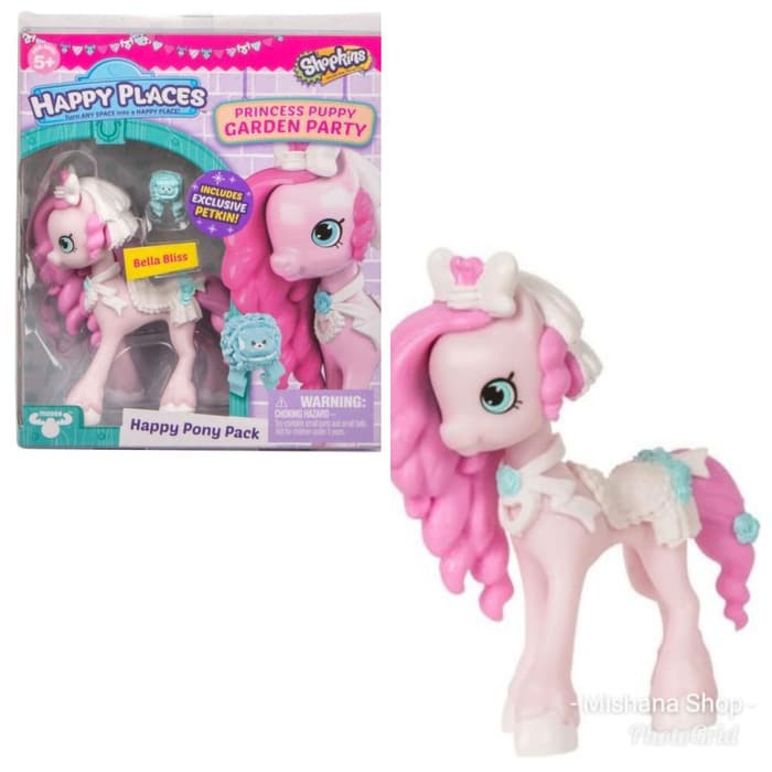 Shopkins Bella Bliss Happy Pony Pack ตุ๊กตาม้ายูนิคอร์น สําหรับตกแต่งสวน