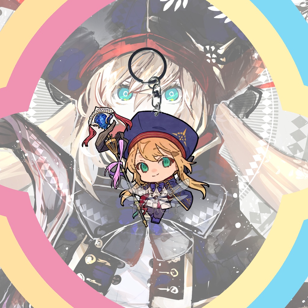 GANTUNGAN Fate Grand Order Artoria Caster Keychain - Castoria - Key Chain - ของที่ระลึก - อะนิเมะ - 