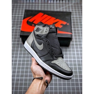 ใหม่ Ni Ke_Air Jordan 1 รองเท้าบาสเก็ตบอล หนังวัว สไตล์เรโทร