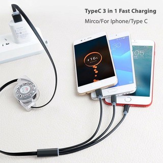 สายชาร์จ3 In 1 สายชาร์จแบต Usb Type C Android Micro📍สินค้าพร้อมส่ง📍