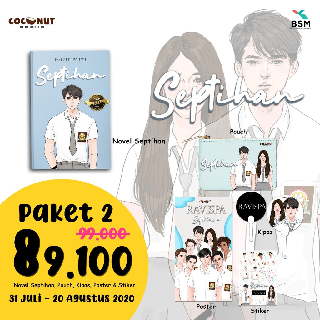 PACKAGE 2 - PRE-ORDER SEPTIHAN - POPPY PERTIWI 31 JULY SD 20 AUGUST 2020