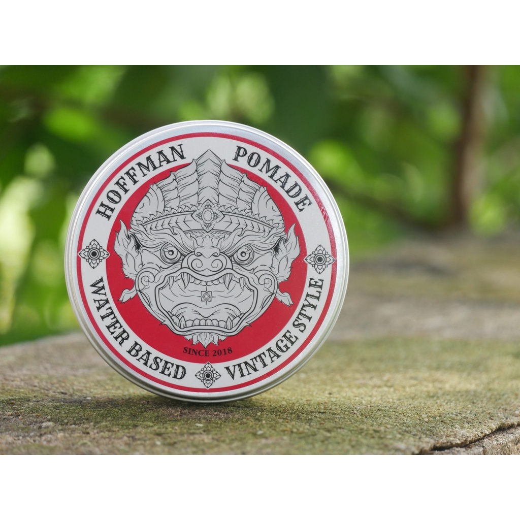 แว็กซ์เซ็ตผมวินเทจ Hoffman Pomade Water Base สีน้ำเงินเจลเซ็ตผม เจลเซ็ทผม เจลจัดทรงผม เจล เจลแต่งผม 