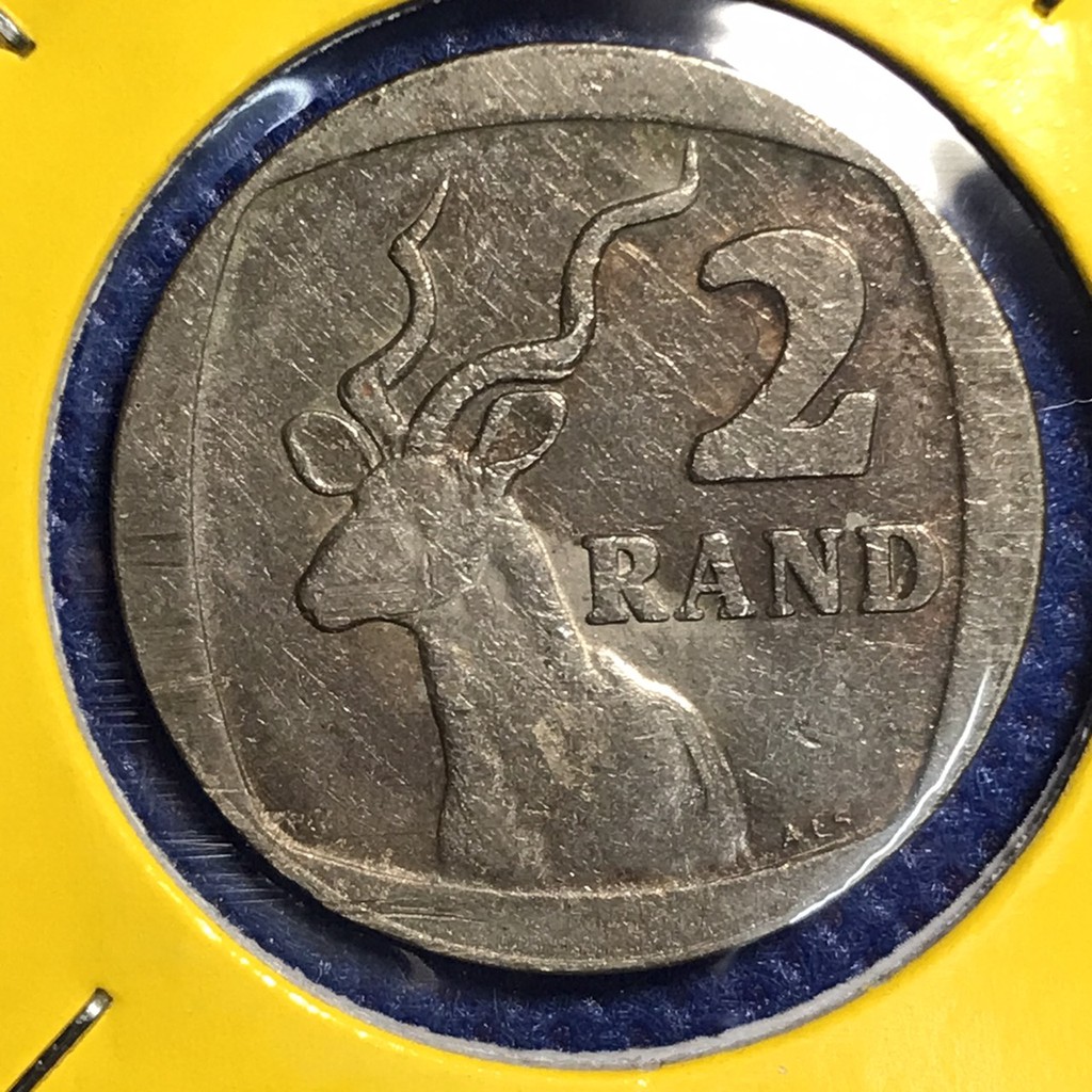 เหรียญเก่า13333 ปี1989 SOUTH AFRICA 2 RAND หายาก เหรียญสะสม เหรียญต่างประเทศ
