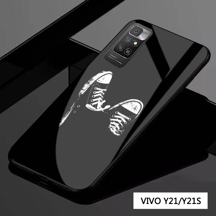 Vivo Y21 Y21S Glass Softcase - K04 - Vivo Y21 Y21S Hp Casing - Vivo Y21S Hp Case - Vivo Y21S Hp Soft