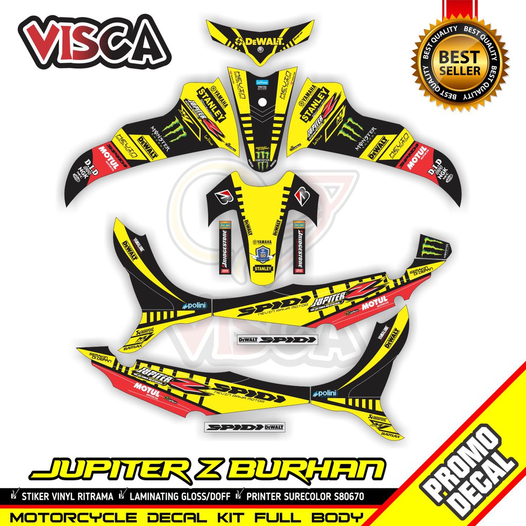 รูปลอก Jupiter Z Burhan Decal Jupiter Z Burhan สติ๊กเกอร์ Jupiter Z Burhan Full Body Tech3