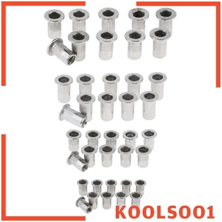 10Pcs Stainless Steel Blind Rivet Nut Threaded Rivnut Insert Nut M4