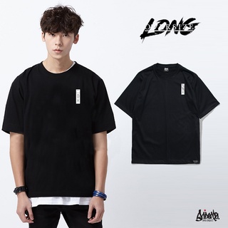 🔥 10.10. SALE 🔥 ® Oversize Long รุ่น ATK Sexx ( สกรีนนูน ) สีดำ เสื้อทรงเอ   M L / OLS