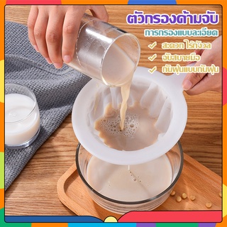 กระชอนกรองA130 กระชอนตาข่ายไนล่อน กรองนมถั่วเหลือง กรองผงกาแฟ  กระชอนกรองของเหลว นมถั่วเหลือง น้ำผลไม้ น้ำชา