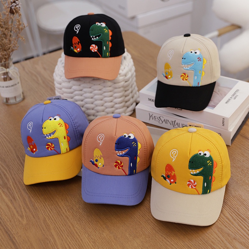 Hats & Caps 21 บาท พร้อมส่ง หมวกเบสบอล ลายการ์ตูนไดโนเสาร์ สําหรับเด็กผู้ชาย และเด็กผู้หญิง Baby & Kids Fashion