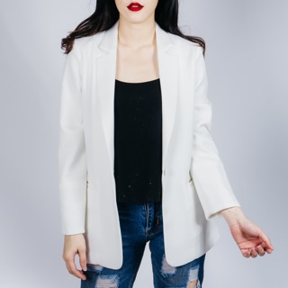 PX001WH Classic Blazer in White