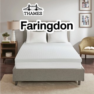 Thames ท็อปเปอร์ ยางพารา 2นิ้ว รุ่น Faringdon ทอปเปอร์ นุ่มแน่น นอนสบาย ที่นอนยางพารา ที่นอน latex topper