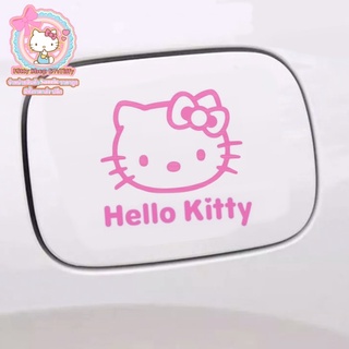 สติ๊กเกอร์คิตตี้ สติ๊กเกอร์ติดฝาถังน้ำมันคิตตี้ HELLO KITTY รถคิตตี้