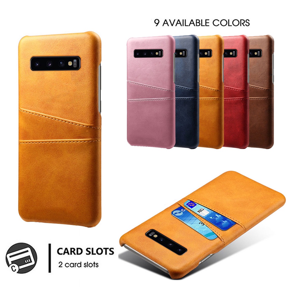 Samsung Galaxy S10 Plus S10E 5G S9 Plus Luxury Slim Card Slot กระเป๋าสตางค์หนังฝาครอบกันกระแทก