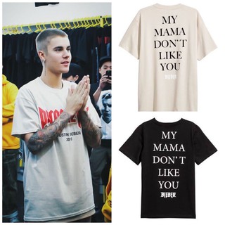 เสื้อยืด พิมพ์ลาย JUSTIN BIEBER PURPOSE TOUR MY MAMA Moslem LIKE YOU