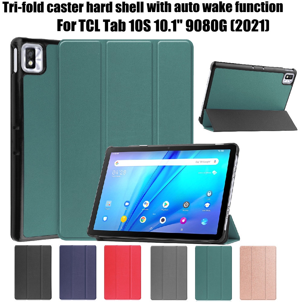 TCL Tab 10S Case 10.1'' 9080G Tablet Cover PU Leather Case with autp wake function Stand Flip Case f