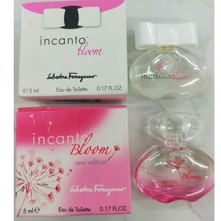 5ml มีกล่อง น้ำหอม Salvatore Ferragamo Incanto Bloom new edition edt ขนาด 5 ml. ของแท้ 100%