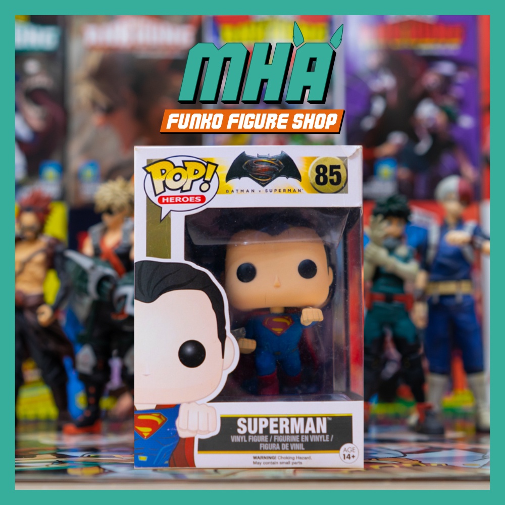 Funko Pop DC ของแท้: Batman vs Superman - Superman Model 85 กล่องเลว 6/10