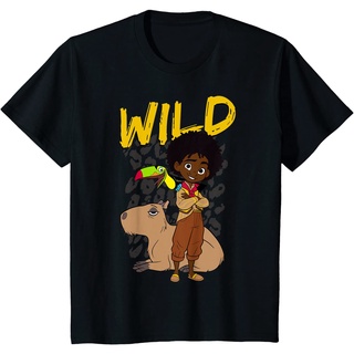 เสื้อยืดโอเวอร์ไซส์เสื้อยืดลําลอง แขนสั้น พิมพ์ลายโปสเตอร์ Disney Encanto Antonio Wild V-2 คุณภาพสูง สไตล์เกาหลีS-3XL