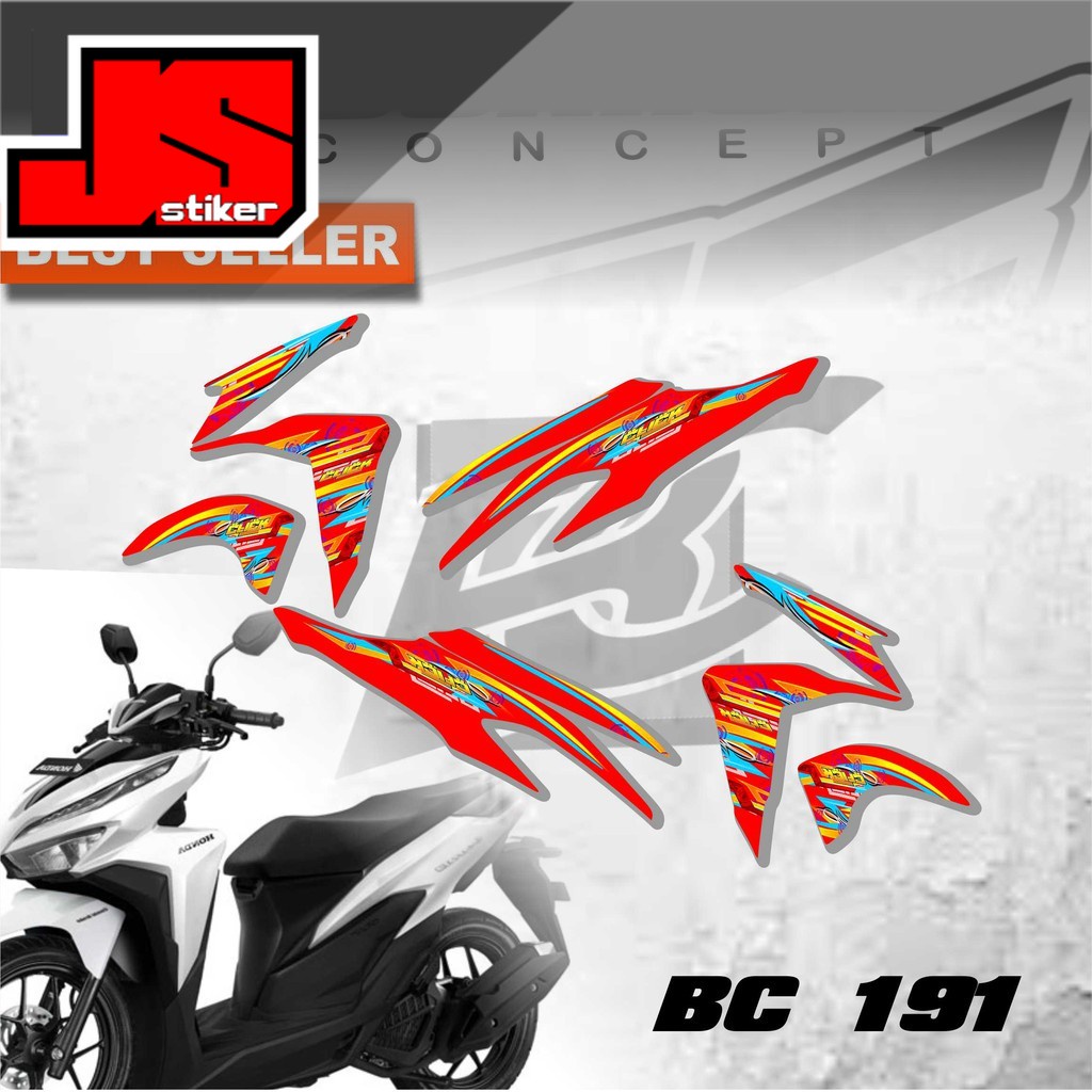 สติ๊กเกอร์ Striping สําหรับ Vario 125 และ 150 Trim Variations 2018-2021 BC 191