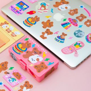 🌈พร้อมส่ง🌈🐻 Cute Sweet Bear Series Sticker Sheet