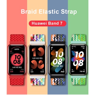 สายรัดข้อมือไนล่อน ยืดหยุ่น ปรับได้ สําหรับ Huawei Band 7