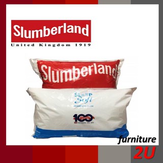 แท้!! หมอน 1 ใบ หมอนหนุน Slumberland Sleepsoft Pillow 750g. หมอนหนุนใยสังเคราะห์ คุณภาพระดับพรีเมี่ยม