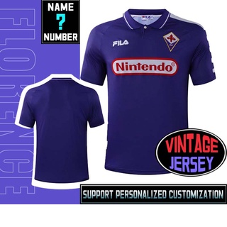 เสื้อกีฬาแขนสั้น ลายทีมชาติฟุตบอล Fiorentina 98 season ชุดเหย้า s-2xl