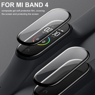 ฟิล์มกระจกนิรภัย 3D ขอบโค้ง แบบเต็มจอ กันรอยหน้าจอ สำหรับ Xiaomi Mi Band 4