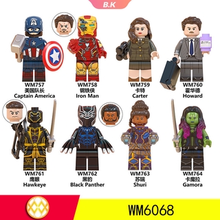 LEGO CARTER HAWKEYE ของเล่นตัวต่อเลโก้ The Avengers Captain America Lron Man Wm6068 สําหรับเด็ก