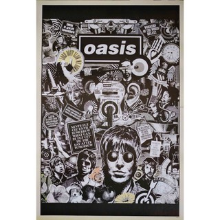 โปสเตอร์ Oasis โอเอซิส วง ดนตรี รูป ภาพ ติดผนัง สวยๆ poster 34.5 x 23.5 นิ้ว (88 x 60 ซม.โดยประมาณ)