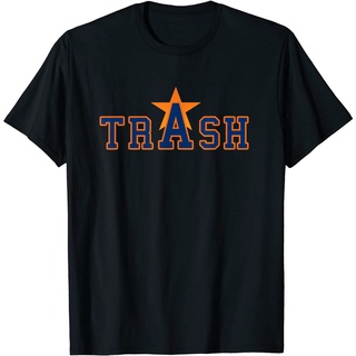 ROUND คอลูกเรือเสื้อยืด พิมพ์ลาย Houston Cheaters Baseball Sign Stealing Funny Trash ของขวัญ สําหรับผู้ชาย-4XL