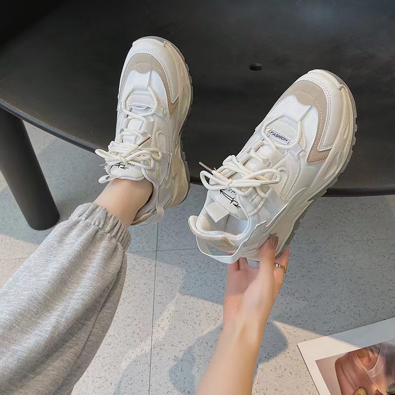 COOL SHOES (มาใหม่ AR-602)  รองเท้าผ้าใบผู้หญิง เสริมส้น 5 ซม.รองเท้าผ้าใบลำลองเดซ