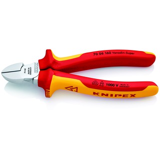 KNIPEX Diagonal Cutter VDE 160 mm คีมตัดทแยงมุม VDE 160 มม. รุ่น 7006160