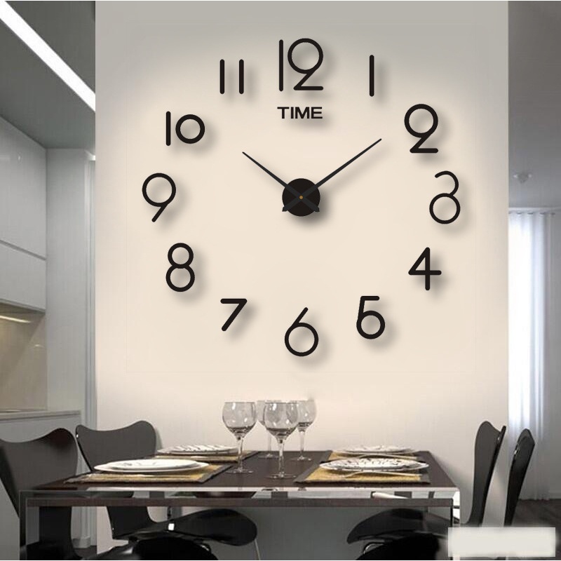【umbro】นาฬิกาแขวน / Diy อะคริลิค / นาฬิกากระจก / กาวในตัวขนาดใหญ่ 3D สําหรับตกแต่งบ้าน